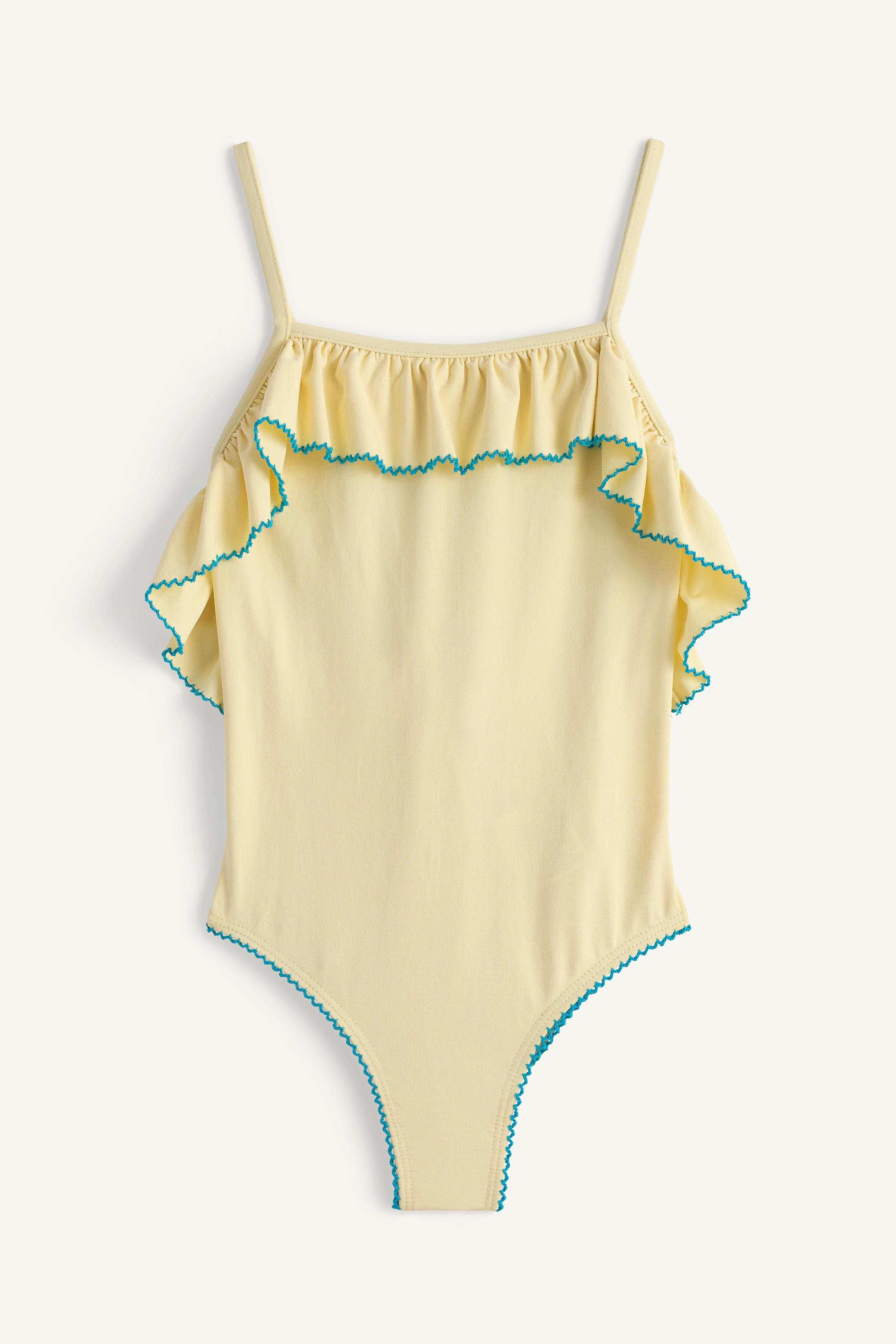LIMITED EDITION EMBROIDERED CONTRAST SWIMSUIT